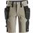 Snickers Workwear LiteWork hantverksshorts 6108 full stretch, Khaki/Svart