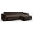 Metro Lane Cittlali Brown Sofa 4 Seater