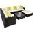 tectake Marbella - Black Outdoor Lounge Set