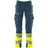 Mascot Accelerate Safe Arbetsbyxa Full Stretch - Mörk Petroleum/Hi-Vis Gul
