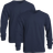 Gildan Men's DryBlend Long Sleeve T-shirt 2-pack - Navy