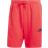 adidas Essential 3-Stripes French Terry Shorts - Red