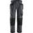 Snickers Workwear 3214 Canvas+ Work Trousers - Steel Grey/Black