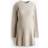 H&M Ljusbeige Ribbstickad Klänning XL