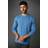 Debenhams Maine Mens Premium Cotton Jumper - Mid Blue
