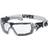 Uvex Pheos Guard Spectacles Safety Glasses - Black Grey