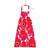 Marimekko Pieni Unikko Apron Red (85x84cm)