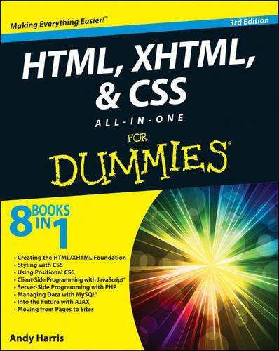 HTML, XHTML and CSS All-in-One For Dummies (Paperback, 2013)