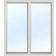 Effektfönster AFKP Aluminum Fixed Window 10x13 Aluminium Fast fönster 3-glasfönster Höjd 130cm