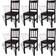 vidaXL wooden Kitchen Chair 86cm 6pcs