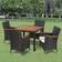 vidaXL 41307 Set da pranzo per patio, 1 Tavolo incluso 4 Sedie