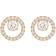 Swarovski Creativity Earrings - Rose Gold/White