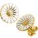 Georg Jensen Daisy Small Earrings - Gold/White