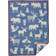Klippan Yllefabrik Forest Couverture Vert, Gris, Bleu (90x65cm)