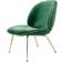 GUBI Beetle Green/Brass Loungestol 80cm