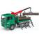 Bruder Man Timber Truck W/Loading Crane & 3 Trunks