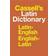 Cassell's Standard Latin Dictionary: Latin/English, English/Latin (Hardcover, 1977)