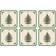 Spode Pimpernel Christmas Tree Glasbrik 6stk