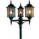 Konstsmide Milano Black/Silver Lamp Post 230cm