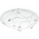 Eglo Sorrenta 1 95689 White/Clear Ceiling Flush Light 31.5cm