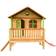 Axi Stef Playhouse Brown Green with Red Slide