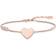 Thomas Sabo Heart with Infinity Bracelet - Rose Gold/White