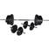 vidaXL Barbell And 2 Dumbbell Set