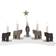 Star Trading Staffans Fålar White Adventslysestage 45cm