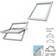 Velux GGL2070 SK06 S7 Komfort E tra Aluminium Dachfenster Doppelverglasung 118x114cm