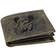 Greenburry Vintage Wildboar Landscape Leather Wallet - Olive