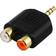 Deltaco 3.5 mm - 2RCA Adapter M-F