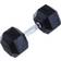 Homcom Rubber Hexagonal Dumbbell 17.5kg