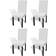 vidaXL Stretchable Loose Chair Cover White (45x45cm)