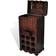 vidaXL Antique Wooden Wine Rack 27x79cm