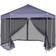 vidaXL Hexagonal Pop-Up Tent 3.1x3.6 m