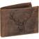 Greenburry Vintage Hunting Deer Landscape Leather Wallet - Antique Brown