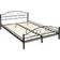 tectake Metal Bed Frame with Slatted Base 90cm 140x200cm