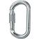 Petzl Mosquetón oval OK Screw-Lock Grey