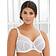 Glamorise Feel the Wonder Lace Underwire Bra - White