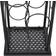 vidaXL 240941 Black Wine Rack 23.5x100cm