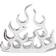 vidaXL 242332 Silver Wine Rack 61x53cm