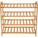 tectake Bamboo 4 Shelves Skohylle 67.5x68cm