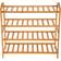 tectake Bamboo 4 Shelves Skostativ 67.5x68cm