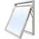 Effektfönster AVF 8-7 Aluminium Vridfönster 3-glasfönster 80x70cm
