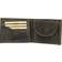 Greenburry Vintage Wildboar Landscape Leather Wallet - Olive