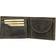 Greenburry Vintage Hunting Stag Landscape Leather Wallet - Olive