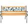 tectake Garden bench Marina made of wood and cast iron