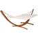 tectake Double lounger hammock XXL with wooden frame for 2 persons