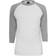 Urban Classics Contrast 3/4 Sleeve Raglan T-shirt - White/Grey