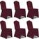 vidaXL Elastic Bordeaux Loose Chair Cover Red (100x100cm)